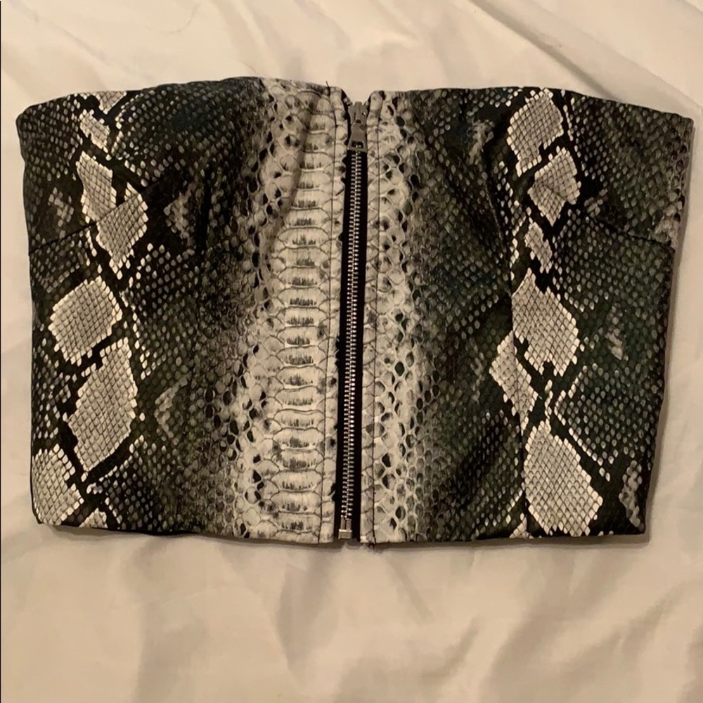 Snakeskin Tube Top